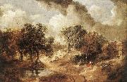 GAINSBOROUGH, Thomas Landscape in Suffolk sdg oil painting artist